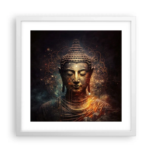 Poster in white frmae - Spiritual Balance - 40x40 cm
