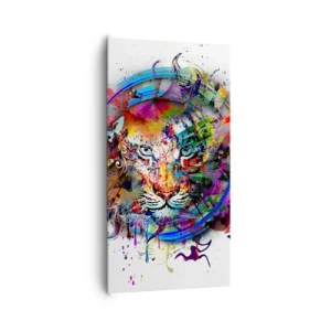 Canvas picture - Behind Rainbow Curtain - 65x120 cm