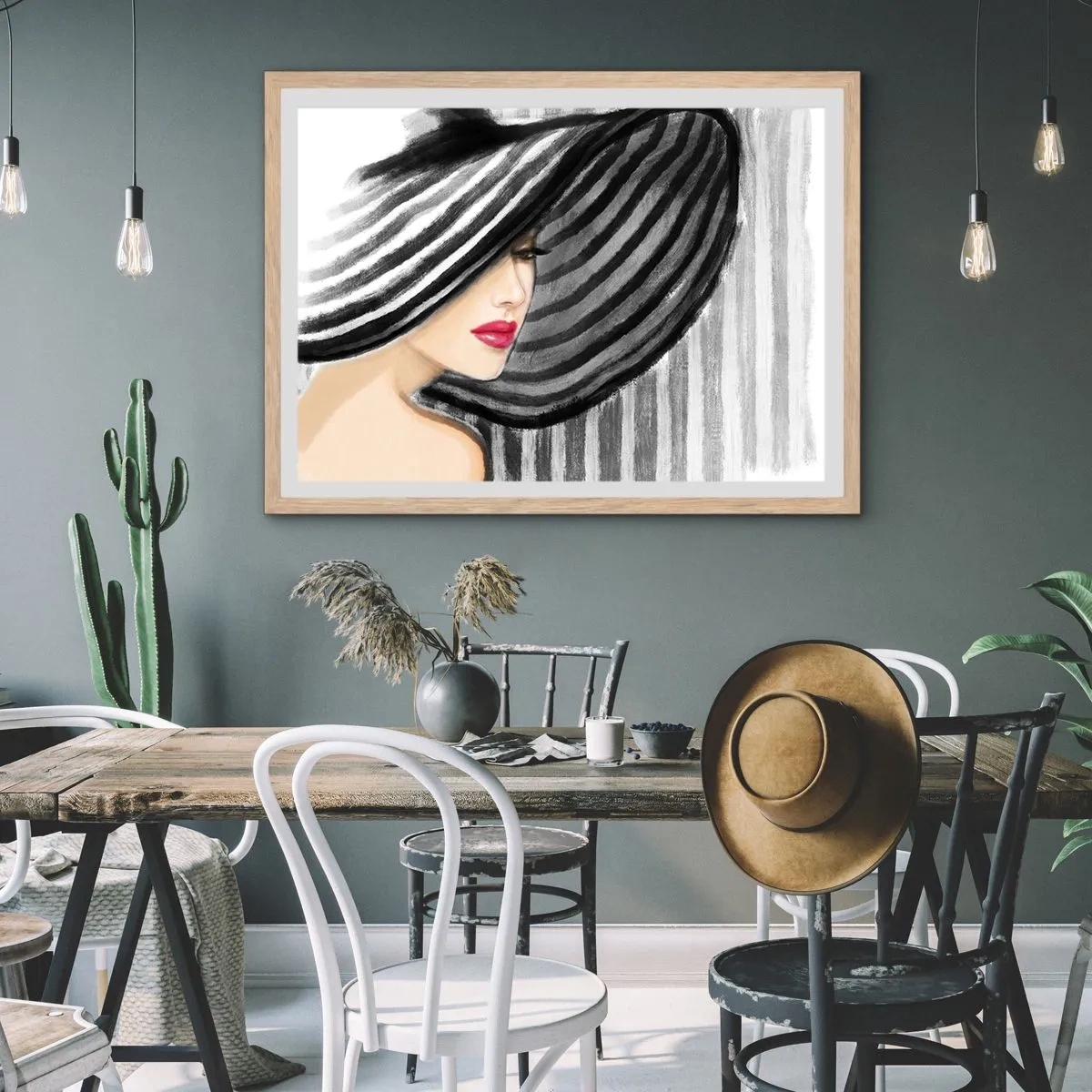 Poster in light oak frame - Where Can I Find You? - 91x61 cm