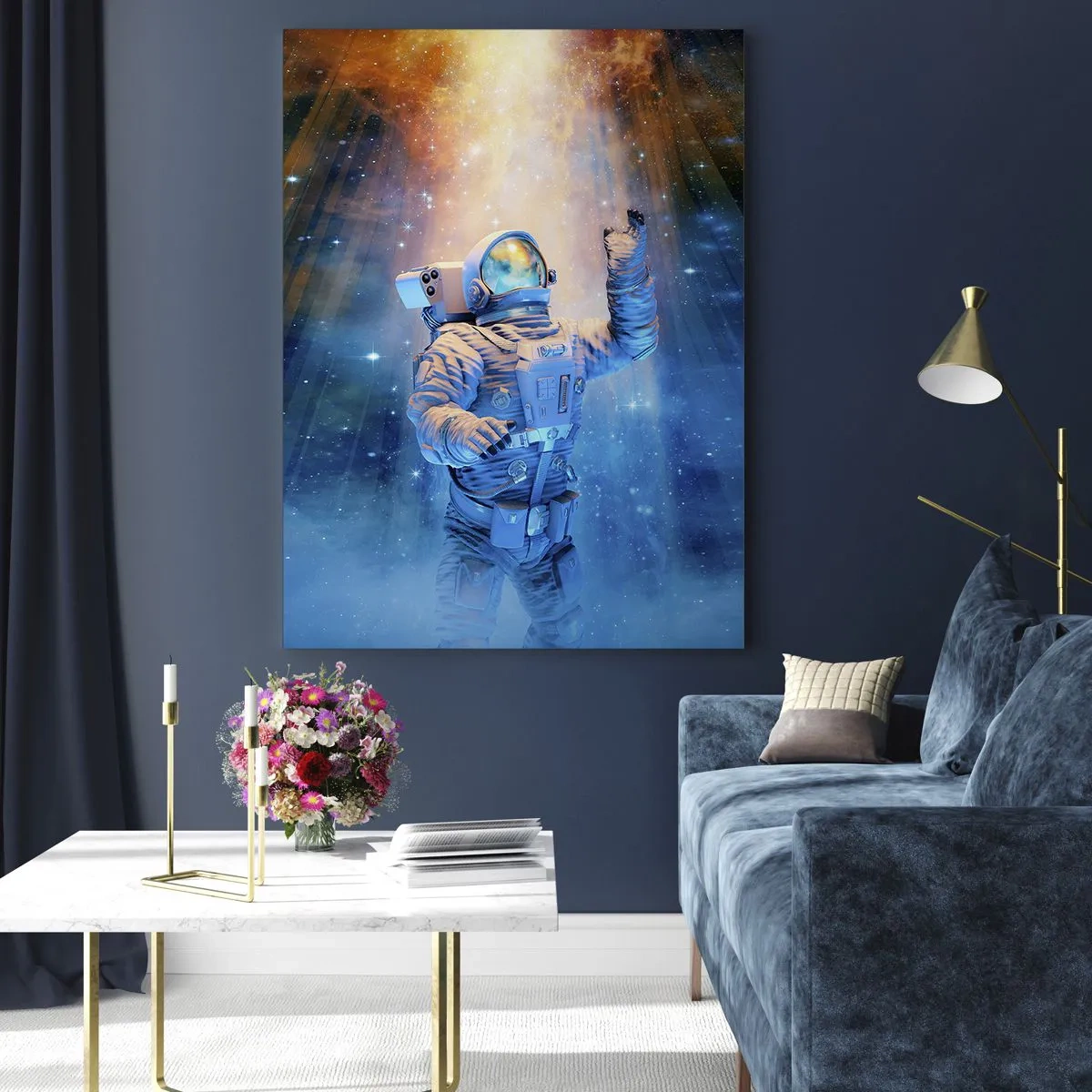 Glass picture - Finally at the Destination - 50x70 cm