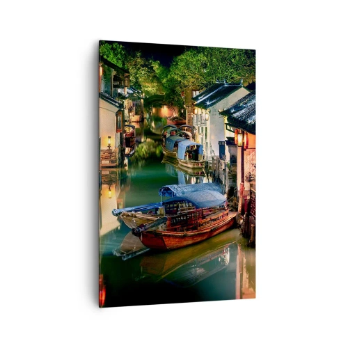 Canvas picture - Evening on a Chinese Street - 80x120 cm