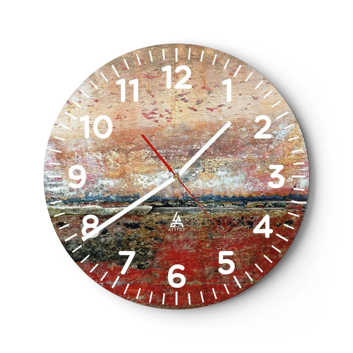 Wall clock - Clock on glass - Might Be the Sea - 40x40 cm