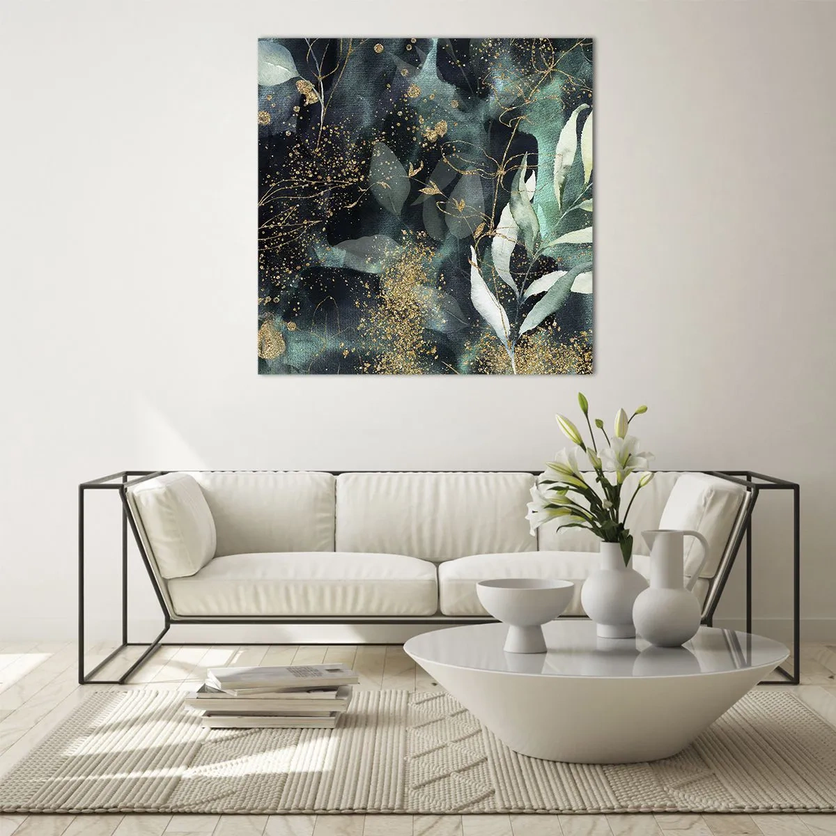 Glass picture - Enchanted Garden - 60x60 cm