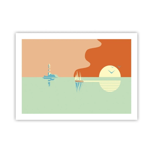Poster - Ideal Sea Landscape - 70x50 cm