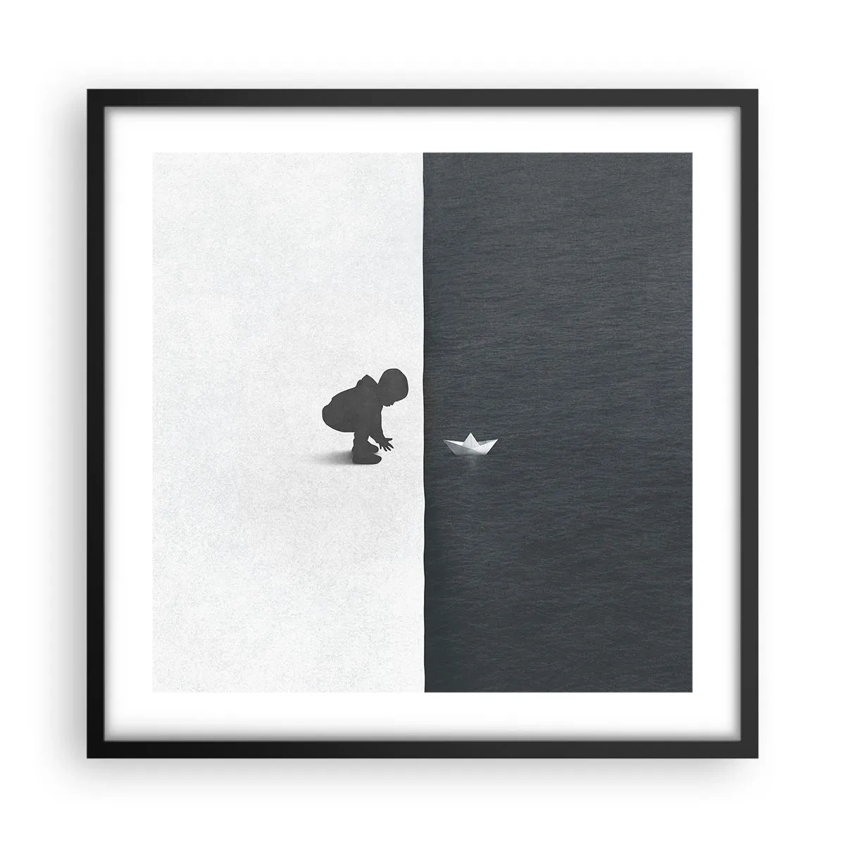 Poster in black frame - Big Voyage - 50x50 cm