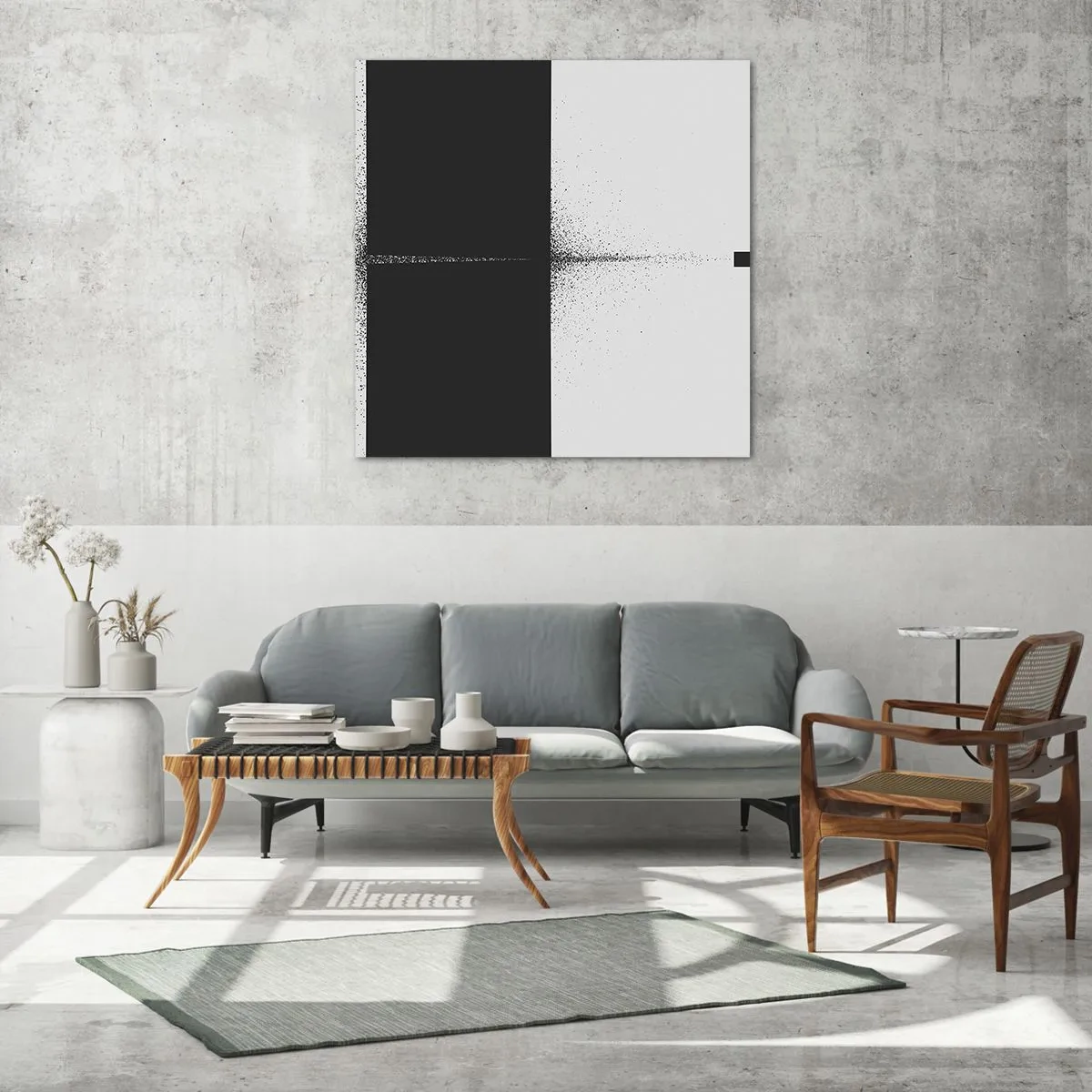 Glass picture - Straight to the Point - 60x60 cm