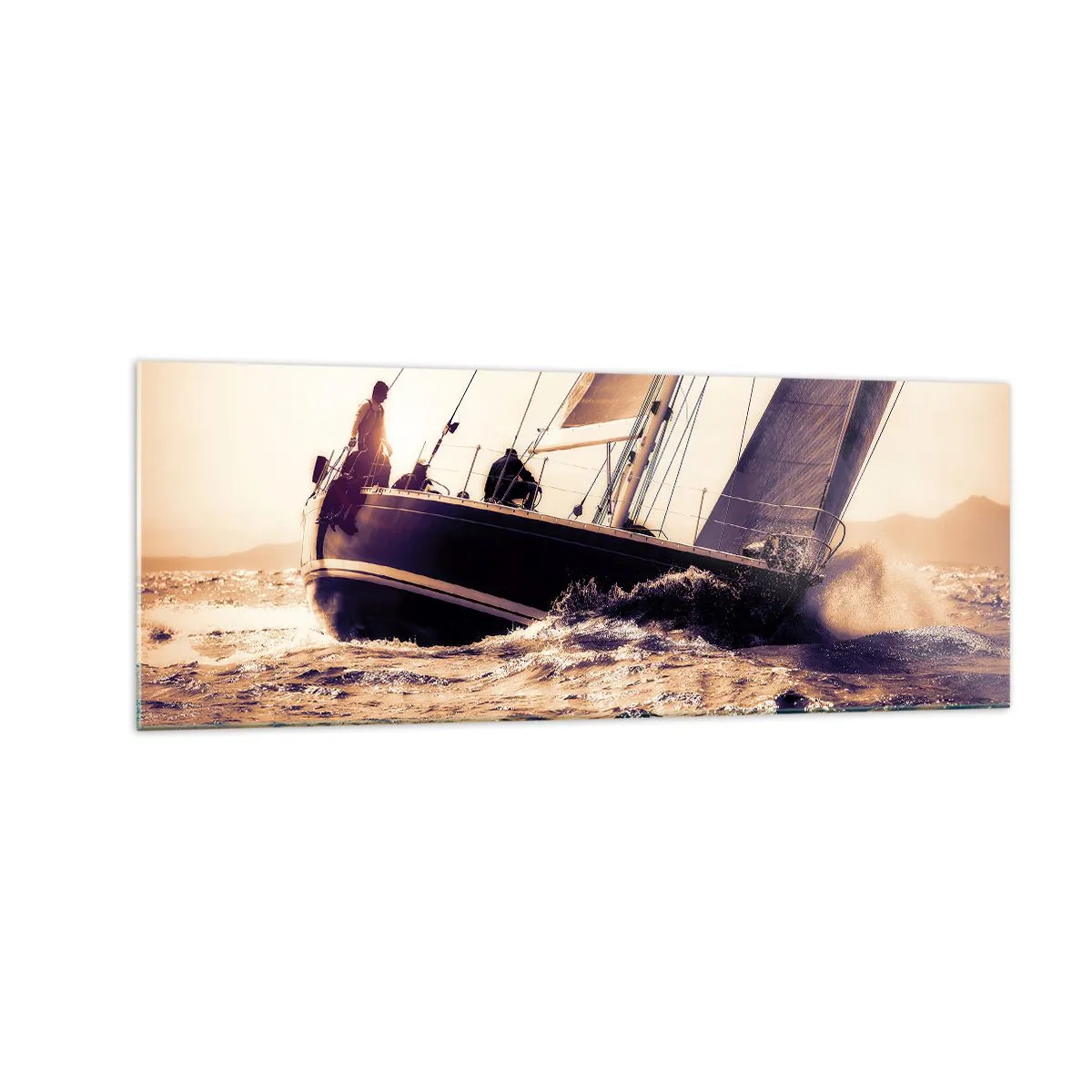 Glass picture - Sail, Sailor - 140x50 cm