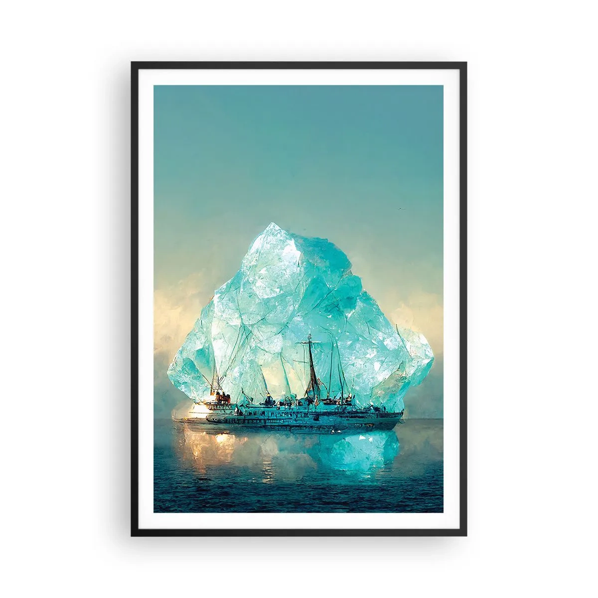 Poster in black frame - Arctic Diamond - 70x100 cm
