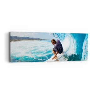 Canvas picture - Dancing with Waves - 90x30 cm