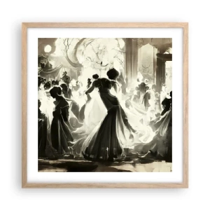 Poster in light oak frame - Big Masquerade - 50x50 cm