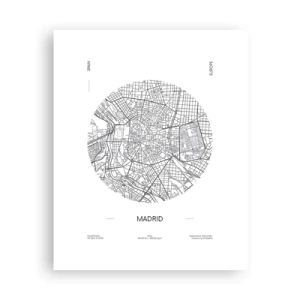 Poster - Anatomy of Madrid - 40x50 cm
