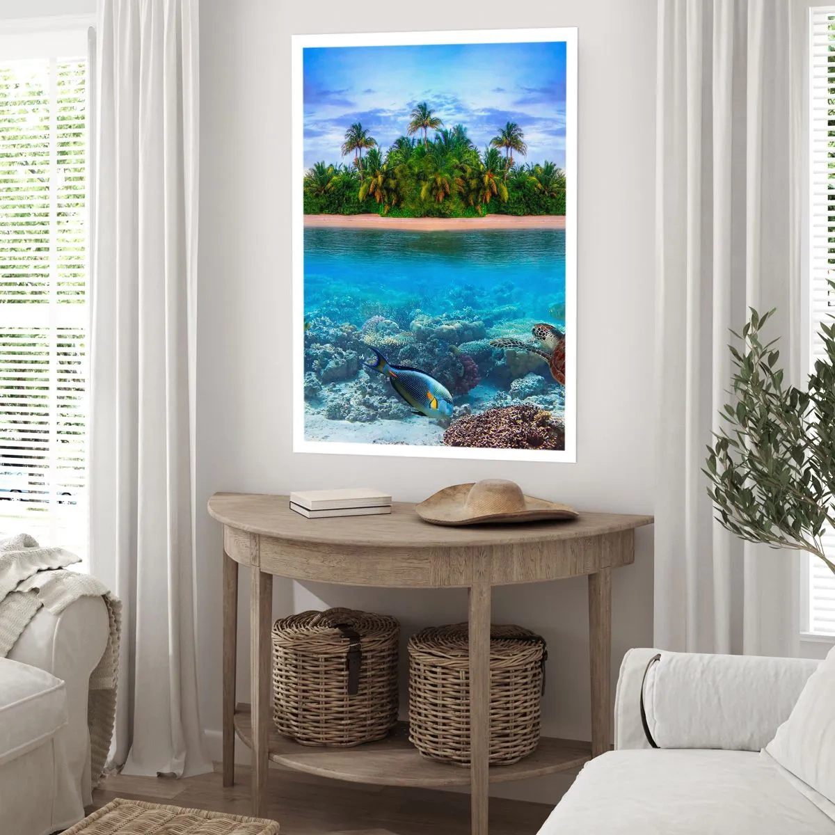 Poster - Heavenly Island Invites You - 70x100 cm