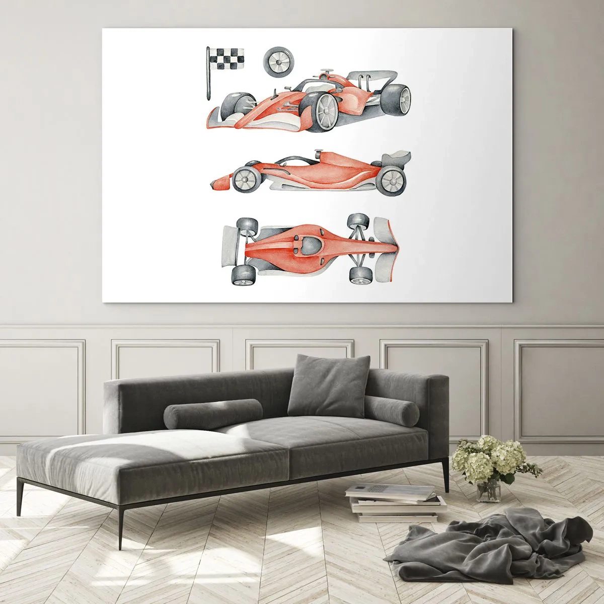 Glass picture - Race for the Dreams - 120x80 cm