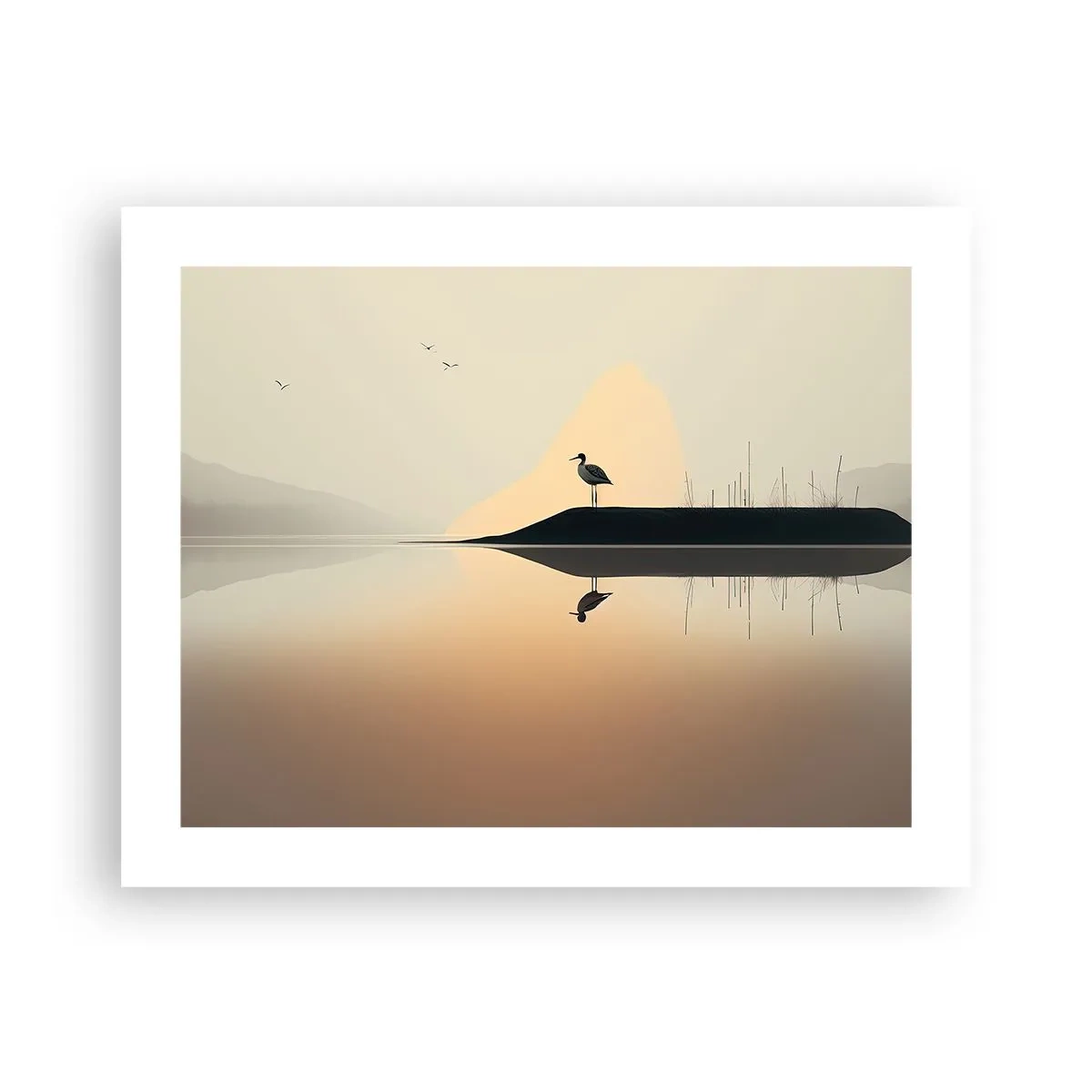 Poster - Gentleman on the Lake - 50x40 cm