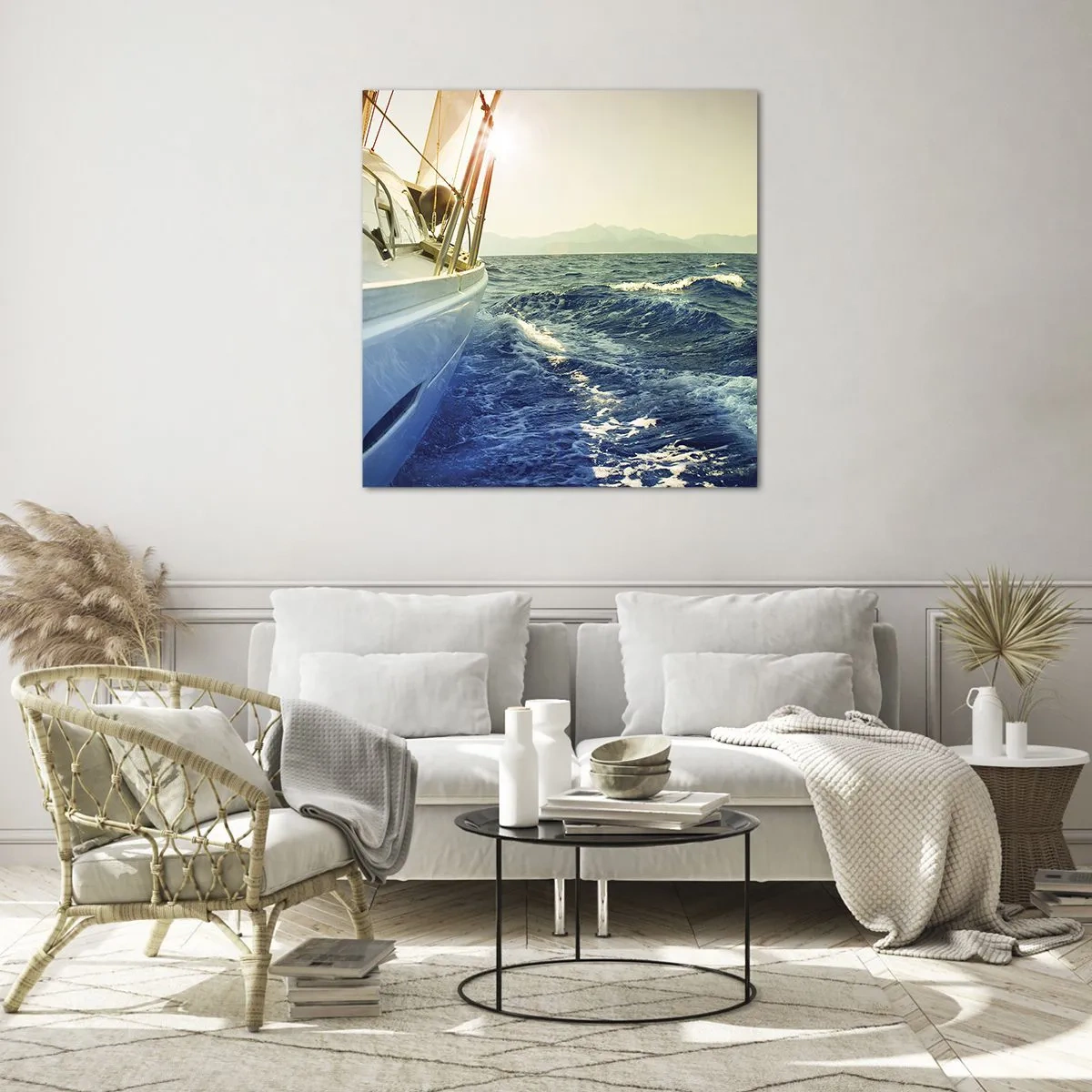 Glass picture - In Search of Adventure - 50x50 cm