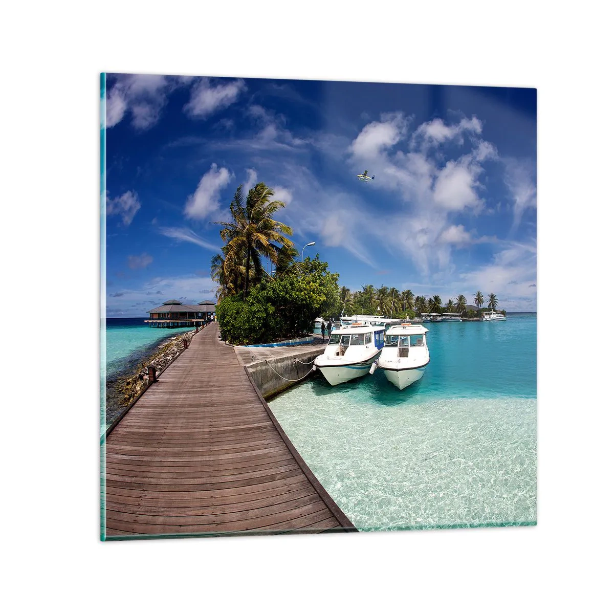 Glass picture - So Paradise Exists - 70x70 cm