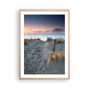 Poster in light oak frame - You Have Spilled a Rainbow of Sparkles… - 50x70 cm