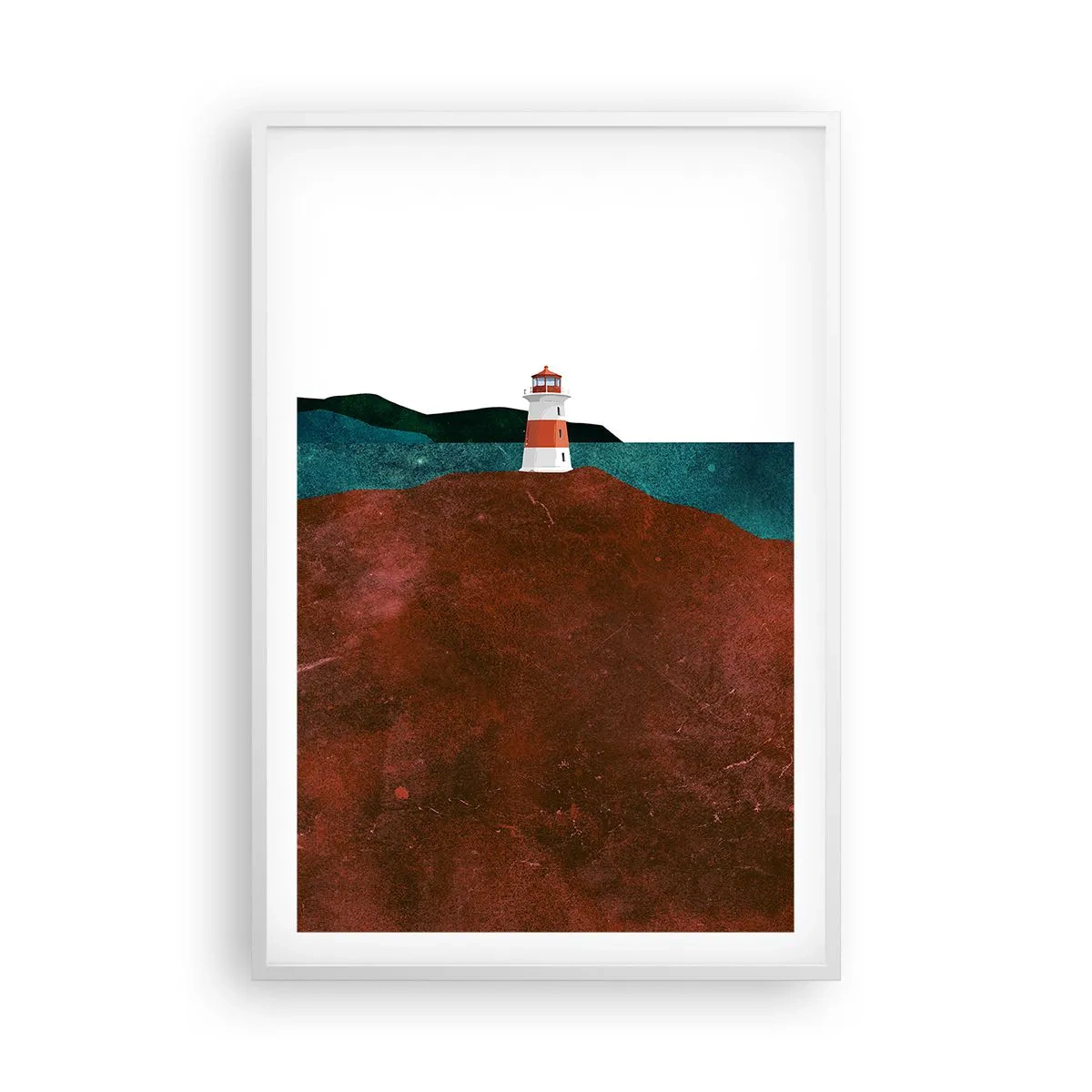 Poster in white frmae - Gazing at the Sea - 61x91 cm