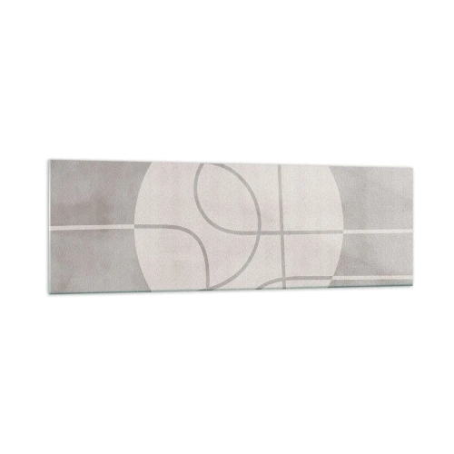 Glass picture - Circular and Straight - 160x50 cm