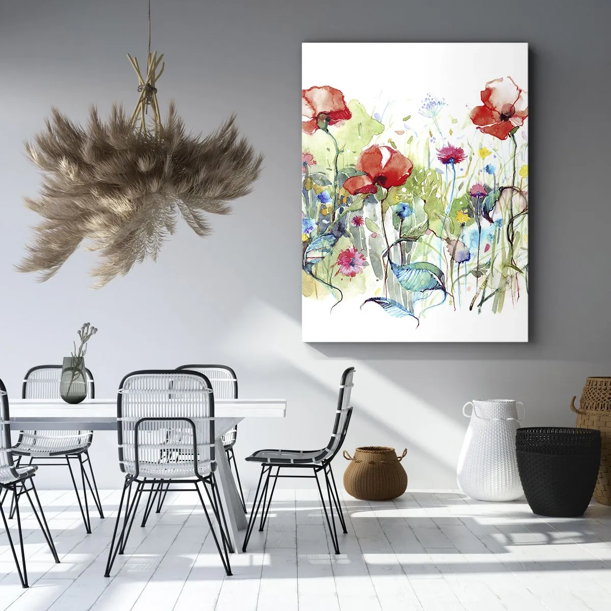 Canvas picture - Meadow in May - 45x80 cm