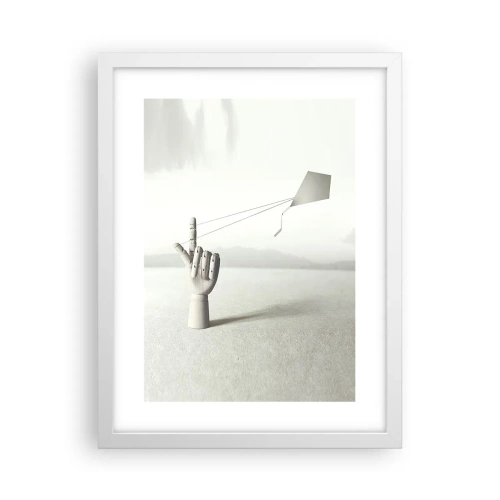 Poster in white frmae - Test of Strengths - 30x40 cm
