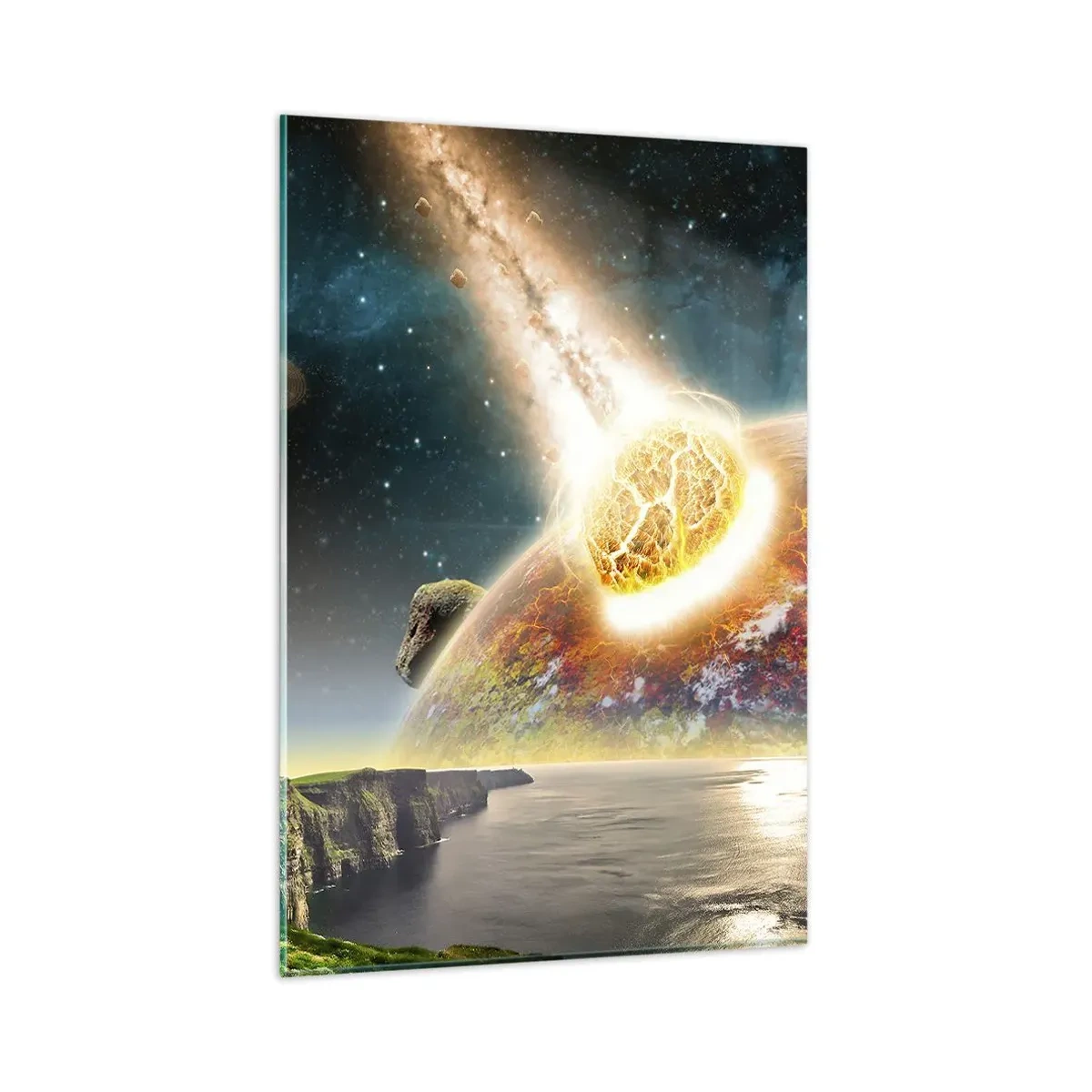 Glass picture - Space Drama - 80x120 cm