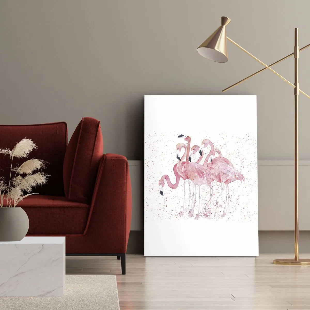 Canvas picture - Pink Power - 55x100 cm