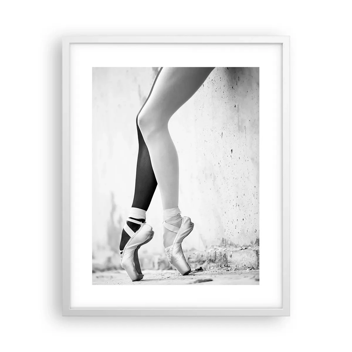 Poster in white frmae - Ballerina, Voila! - 40x50 cm