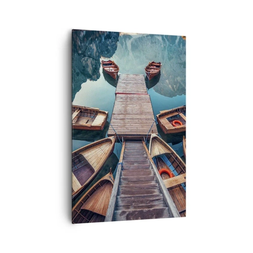 Canvas picture - Waiting at the Harbour - 80x120 cm