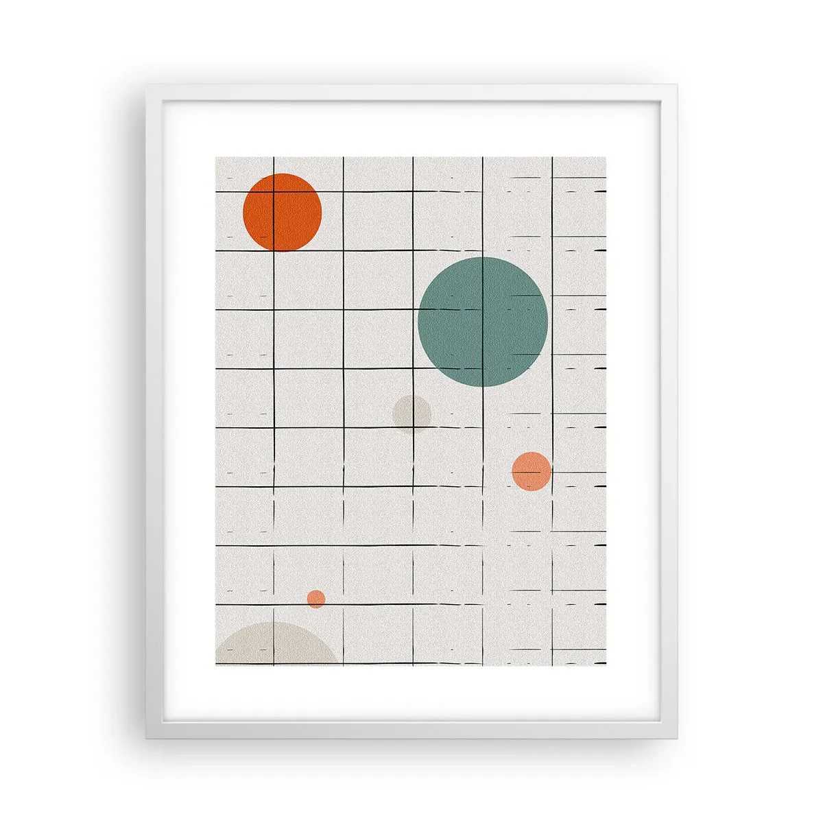 Poster in white frmae - Imprisoned. Us or Them? - 40x50 cm