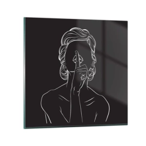 Glass picture - Beauty Blossoms in Soul - 70x70 cm