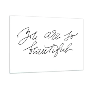 Glass picture - Really, Believe Me... - 120x80 cm