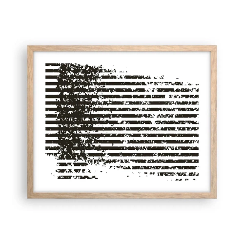 Poster in light oak frame - Rhythm and Noise - 50x40 cm