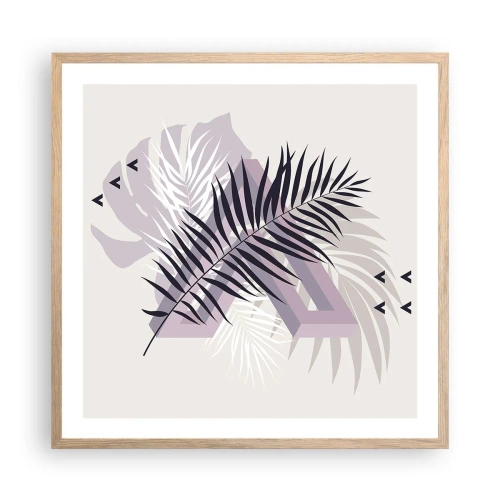 Poster in light oak frame - Shadow of a Shadow - 60x60 cm