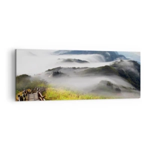 Canvas picture - Woven from Glare and Mist - 140x50 cm