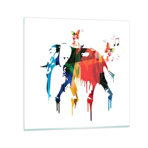 Glass picture - Everyone Can Dance - 40x40 cm
