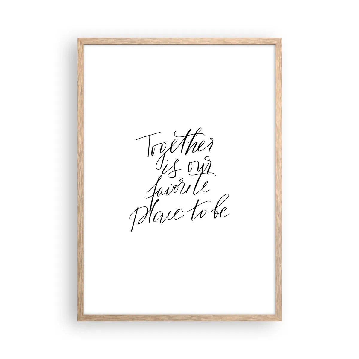 Poster in light oak frame - Do You Also Feel This? - 50x70 cm