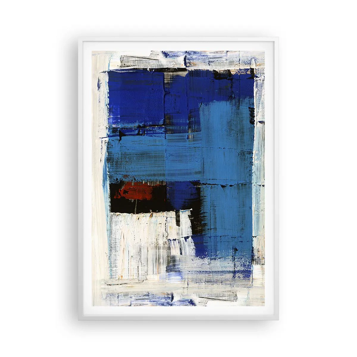 Poster in white frmae - The Secret of Blue - 70x100 cm