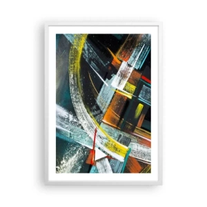 Poster in white frmae - Energy of Movement - 50x70 cm