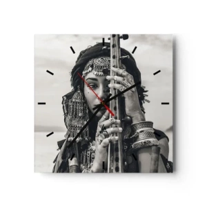 Wall clock - Clock on glass - Only Music of the Orient - 30x30 cm