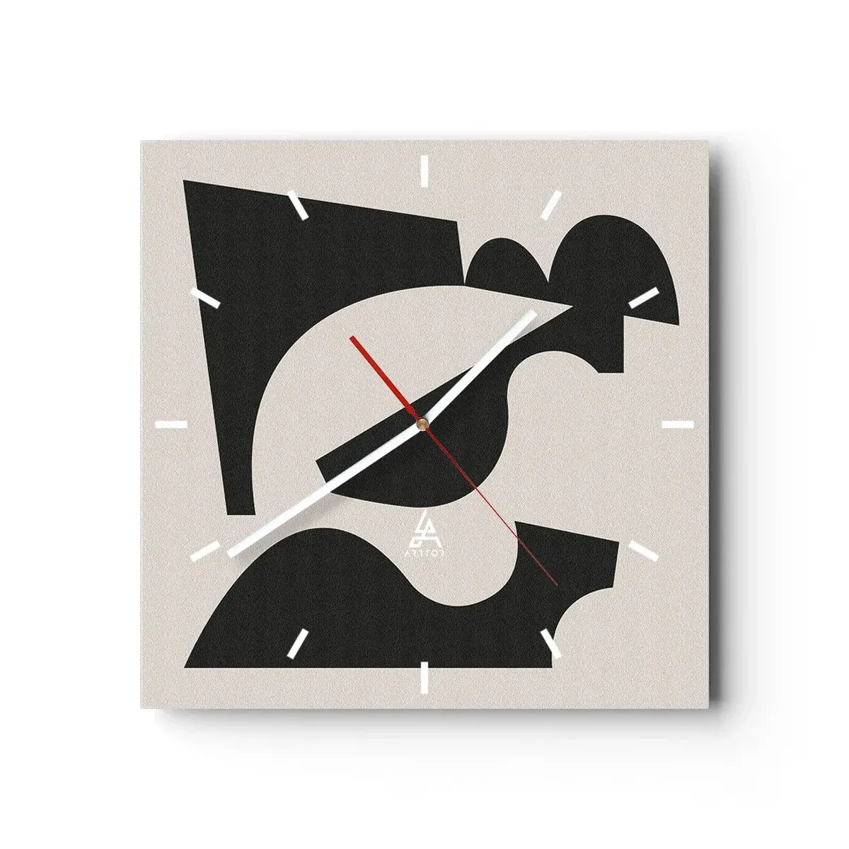 Wall clock - Clock on glass - For Self-construction - 40x40 cm