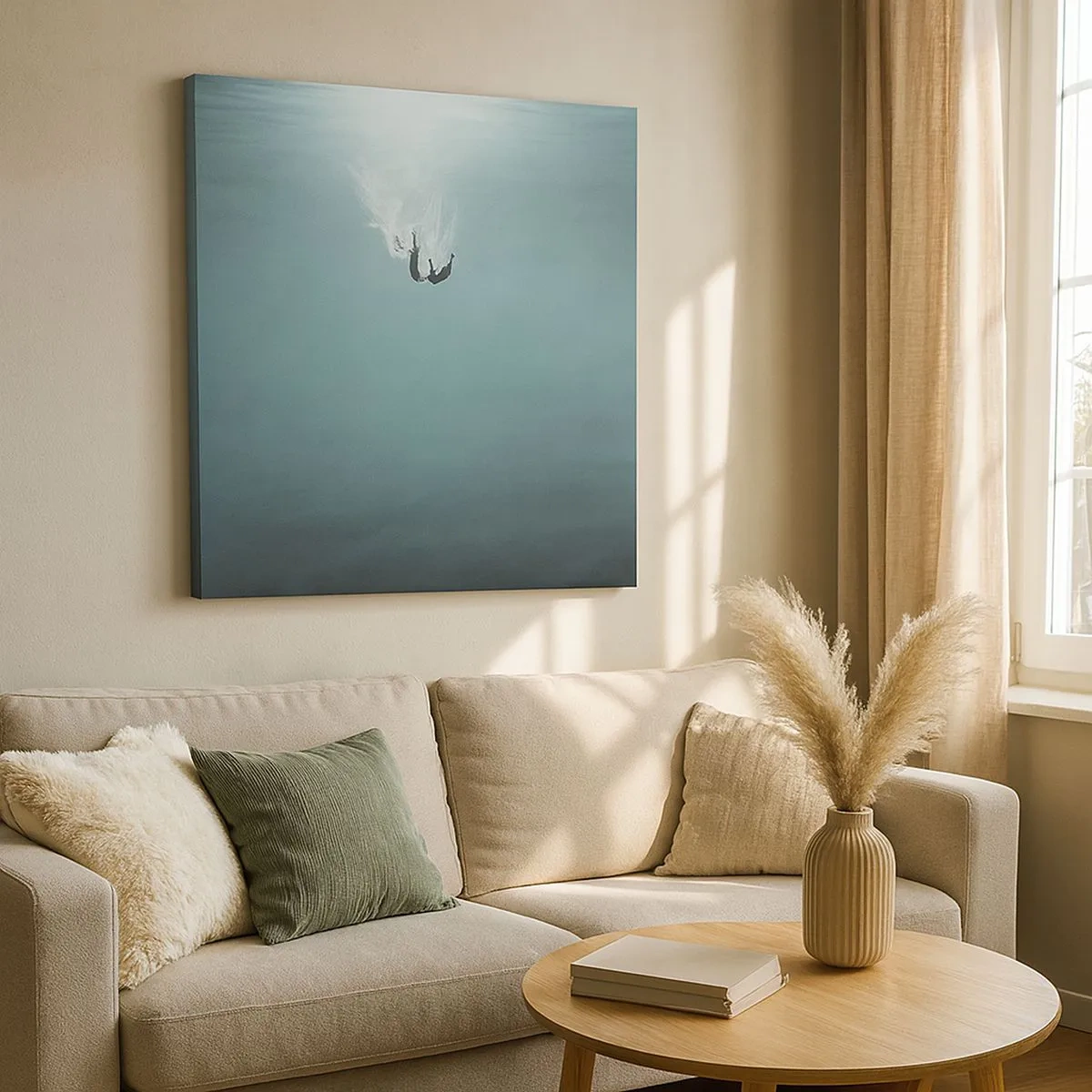 Canvas picture - In the Arms of the Ocean - 30x30 cm