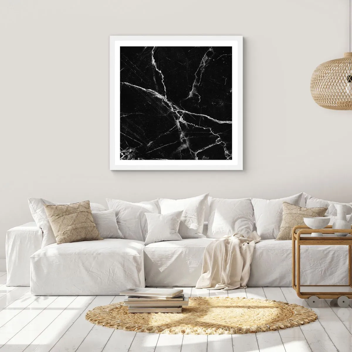 Poster in white frmae - The Secret Life of a Stone - 30x30 cm