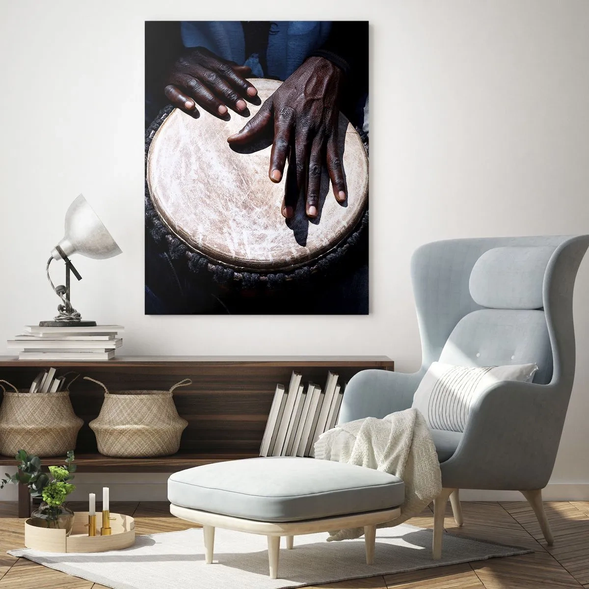 Glass picture - Live at Your Own Rhythm - 50x70 cm