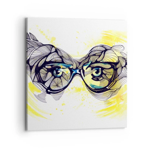 Canvas picture - Through Blue Glasses - 70x70 cm