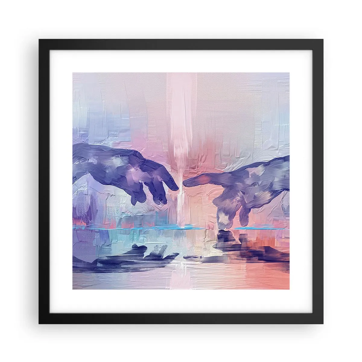 Poster in black frame - Godly Spark of Life - 40x40 cm