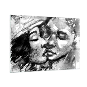 Glass picture - Tender Moment - 100x70 cm