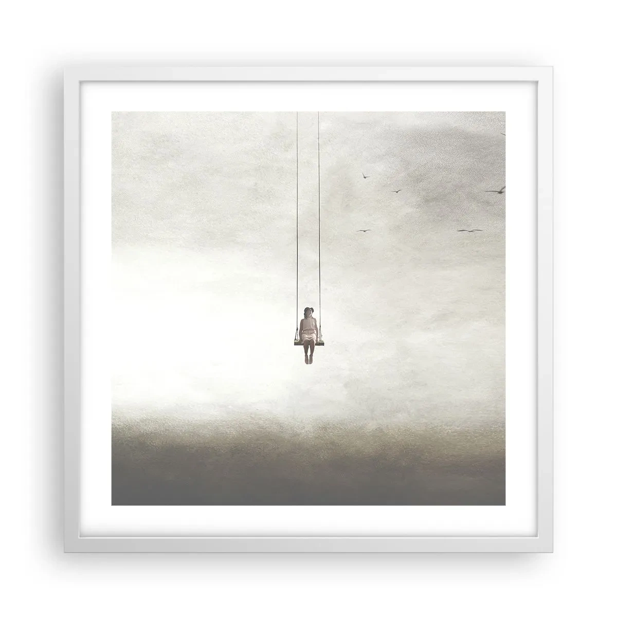 Poster in white frmae - Child in Us - 50x50 cm