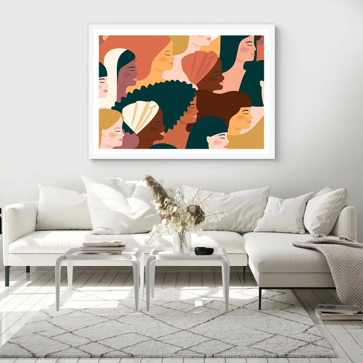 Poster in white frmae - Pure Womanhood - 70x50 cm