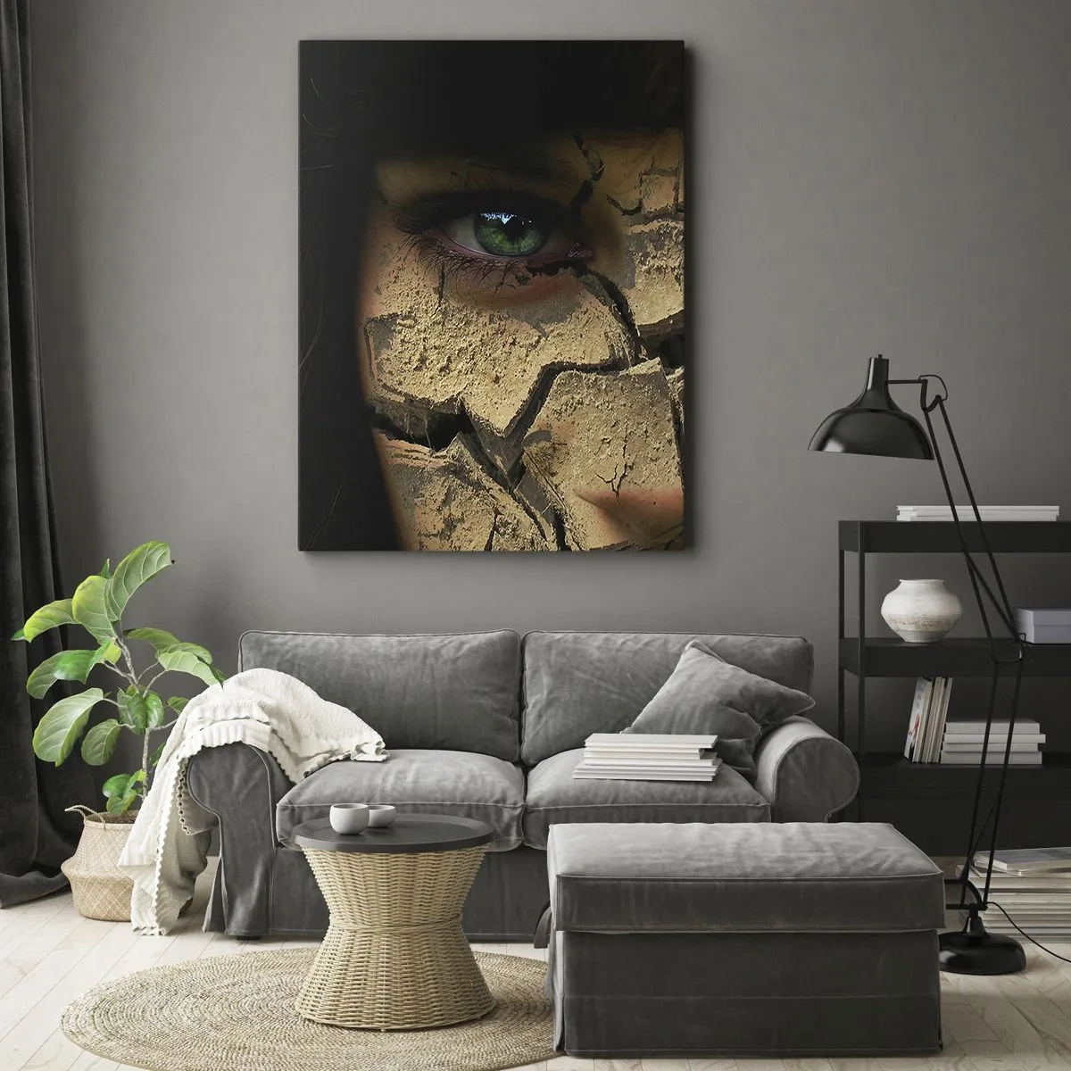 Canvas picture - Delight and Horror - 45x80 cm
